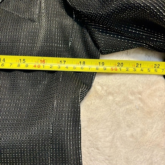 Vintage Krizia Blazer Sz 40 Euro/ Medium US Black Silver Metallic Made in Italy - Picture 14 of 16